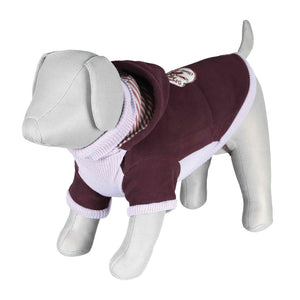 Trixie Sanremo Dog Hoodie Jumper Pullover XS: 24cm Purple, Chihuahua