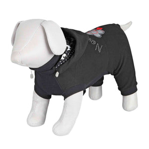 Trixie Trento Full Body Dog Jumper Hoodie Onesie Pullover Black S: 40cm Jack Russell