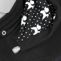 Trixie Trento Full Body Dog Jumper Hoodie Onesie Pullover Black S: 40cm Jack Russell