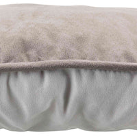 Trixie Suede Look Photo Print Beach Cushion, Grey Taupe