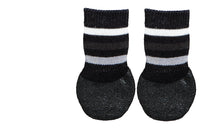 Trixie Non-Slip Dog Socks With All-Round Rubber Coating 2Pk, Black