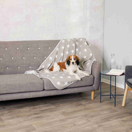 Trixie Stars Blanket, 100 X 70cm, Dark Grey-Brown/White