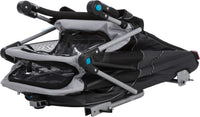 Bicycle Trailer For Dogs, Quick-fold, Small: 58x93x74/114cm, Grey