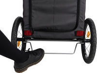 Bicycle Trailer For Dogs, Quick-fold, Small: 58x93x74/114cm, Grey