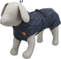 Trixie Husum Polyurethane Waterproof Dog Raincoat Navy Blue