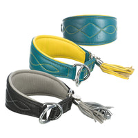 Trixie Active Leather Comfort Collars For Greyhounds & Whippets