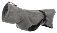 Trixie Terry Cotton Bathrobe For Dogs, Grey