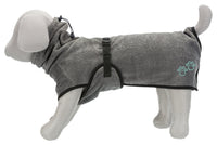 Trixie Terry Cotton Bathrobe For Dogs, Grey