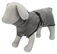 Trixie Terry Cotton Bathrobe For Dogs, Grey