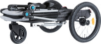 Bicycle Trailer For Dogs, Quick-fold, Small: 58x93x74/114cm, Grey