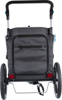 Bicycle Trailer For Dogs, Quick-fold, Small: 58x93x74/114cm, Grey