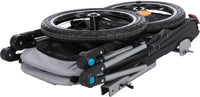 Bicycle Trailer For Dogs, Quick-fold, Small: 58x93x74/114cm, Grey
