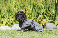 Trixie Terry Cotton Bathrobe For Dogs, Grey