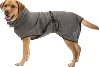 Trixie Terry Cotton Bathrobe For Dogs, Grey