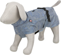 Trixie Lunas Raincoat, Reflective, Small 40cm, Silver Blue