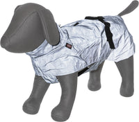 Trixie Lunas Raincoat, Reflective, Small 40cm, Silver Blue
