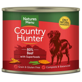 Natures Menu Country Hunter Beef Dog Can 600g