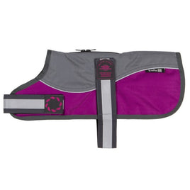Outhwaite Reflective Grey/Raspberry Unpadded Harness Coat