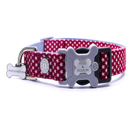 Hugo & Hudson Red Star Dog Collar