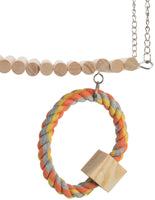 Trixie Suspension Bridge With Rope & Toy, Hamster, 30x17x9cm