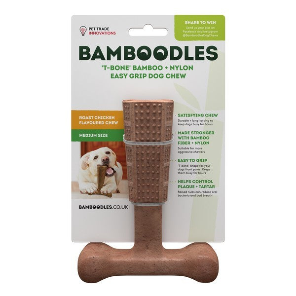 Bamboodles T-Bone Chew Toy For Dogs