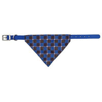 Trixie Nylon Collar With Neckerchief M-L: 43-55 Cm/25 Mm, Blue Check