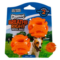 Chuckit Breathe Right Fetch Ball Small (2Pk) 4.8cm