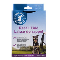 CoA Dog Recall Line 10m, Black