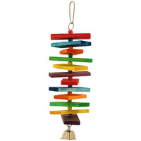 Coloured Stacker Wooden Parrot Toy