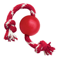 Kong Rubber Ball On Rope Small