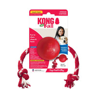 Kong Rubber Ball On Rope Small