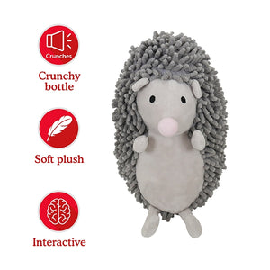 Rosewood Chubleez Hetty Hedgehog Plastic Bottle Crackle Dog Toy 23cm