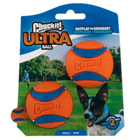 Chuckit Launcher Comp Ultra Ball Small 2pk 4.8cm