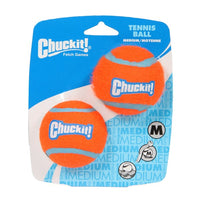 Chuckit Launcher Tennis Ball Medium 2pk 6.5cm