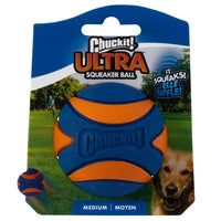 Chuckit Launcher Ultra Squeaker Ball Medium 1pk 6.5cm