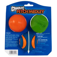 Chuckit Fetch Medley Assorted Medium 6.5cm 3 Pack