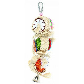 The Bird House Tansy Trio Interactive Chew Toy For Small Parrots & Budgies