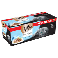 Sheba Fine Flakes Fish Collection In Jelly 40Pk 85g