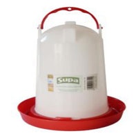 Supa Red And White Plastic Poultry Drinker