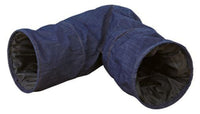 Trixie Jean Denim Look Cat Play Tunnel ø 25/ø 30 × 53 Cm, Blue
