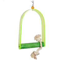 Acrylic Large Parrot Swing With Cement Perch 28cm (W) X 41cm (H)