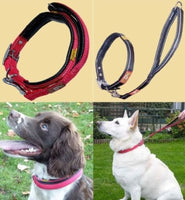 Genuine Collead Collar And Lead In One - Red Or Black