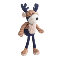 House Of Paws Navy Tweed Stag Dog Toy 30cm