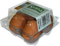 Supa Rubber Hen Nest Eggs 4Pk