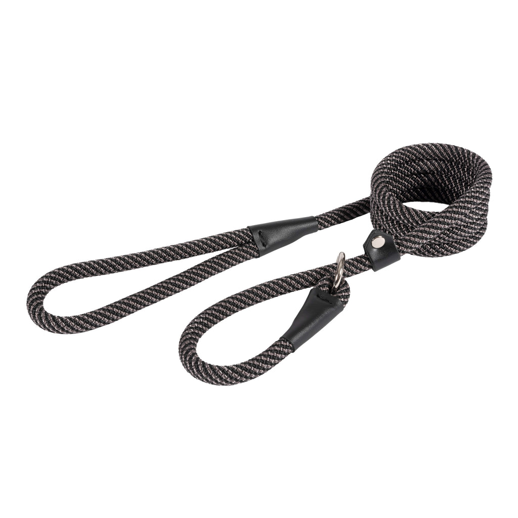 Ancol Extreme Rope Slip Lead Black/Grey 1.5m X 12mm (50kg)