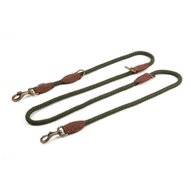 Ancol Heritage Nylon Rope Multiway Training Lead Green 200cm X 1.2cm (50kg)
