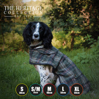 Ancol Heritage Brown Herringbone Dog Coat - Four Sizes