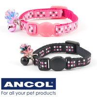 Ancol Luxury Kitten Stars Collar Pink Or Black