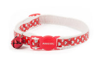 Ancol Cat Collar Gloss Hearts Red