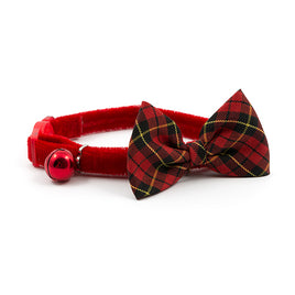 Ancol Vintage Bow Safety Cat Collar Tartan